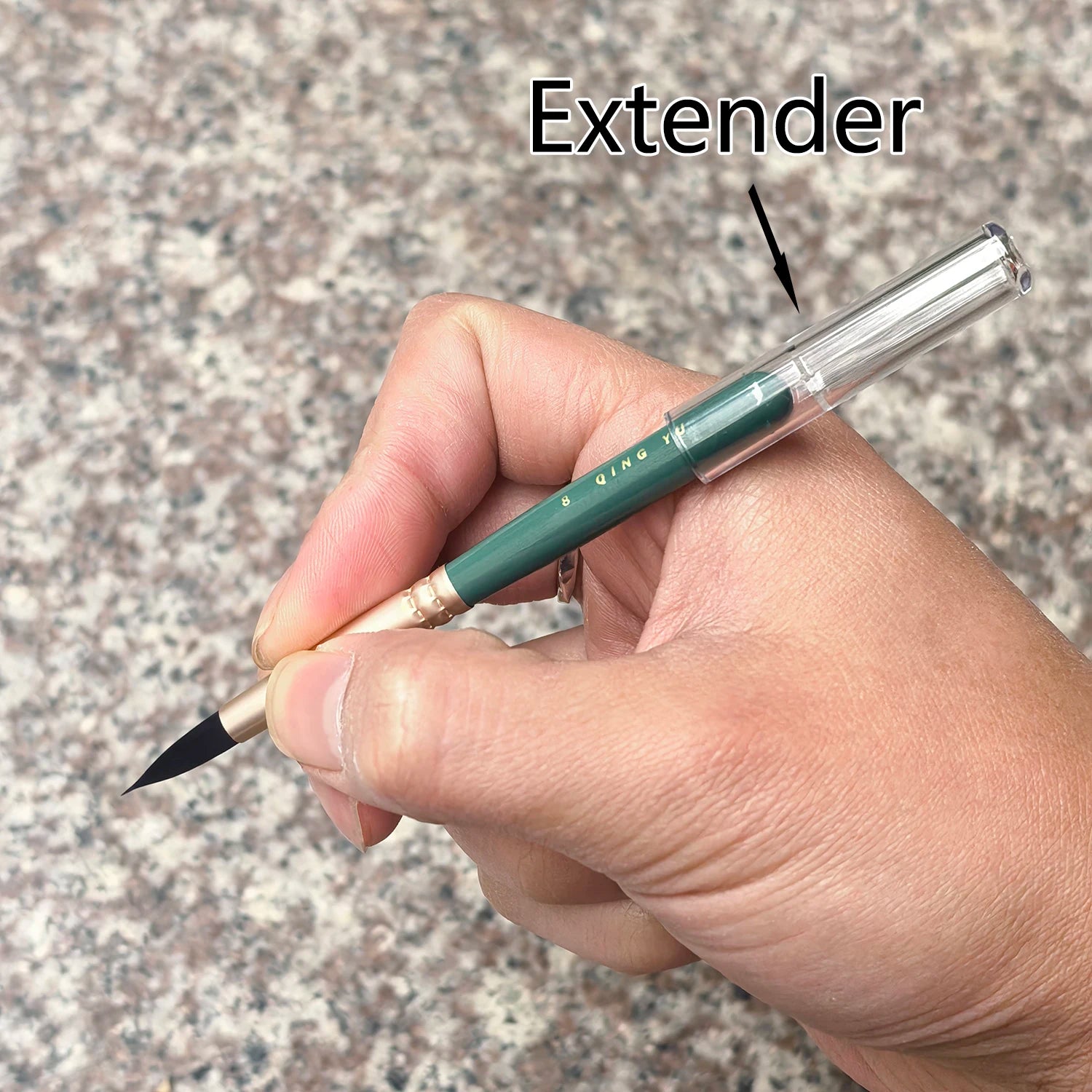 6pcs Mini Nylon Paint Brush Set with Pen Box &amp; Extender – Watercolor &amp; Gouache Art Brushes for Students