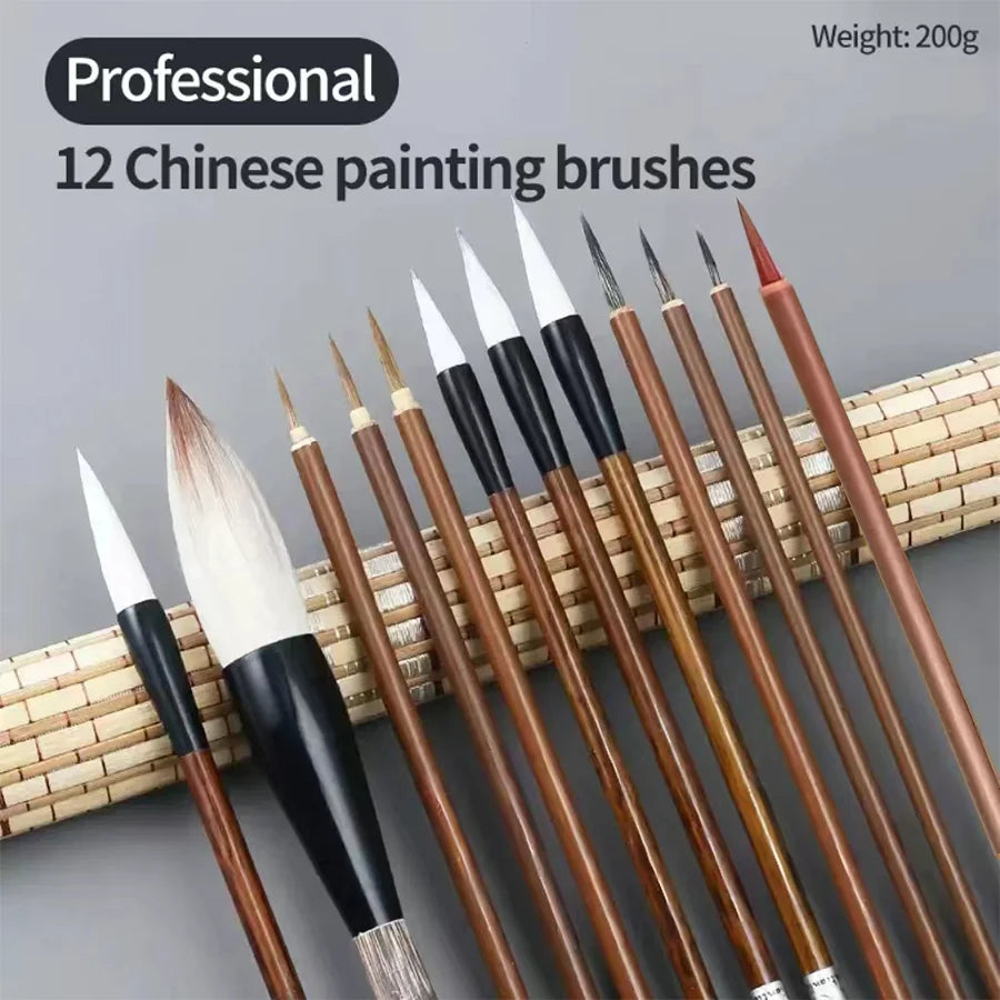 Chinese Painting &amp; Calligraphy Set – Brushes, Rice Paper, Felt &amp; More
