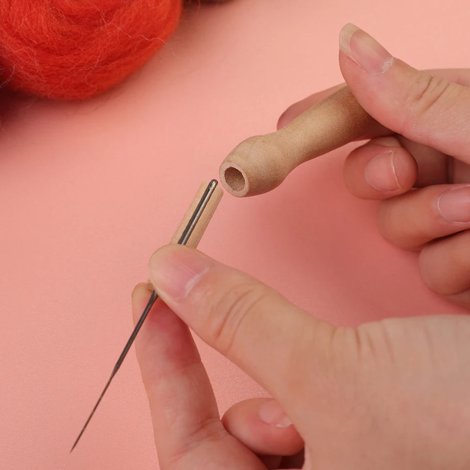 MIUSIE Needle Felting Tool Kit with Wood Handle