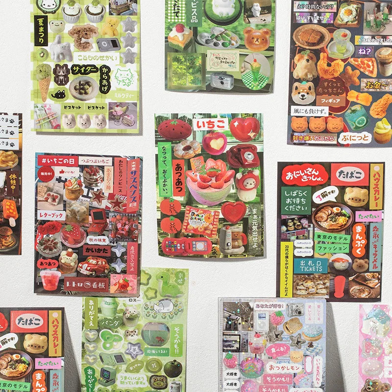 MINKYS Retro Decorative Sticker Pack – 45 Sheets