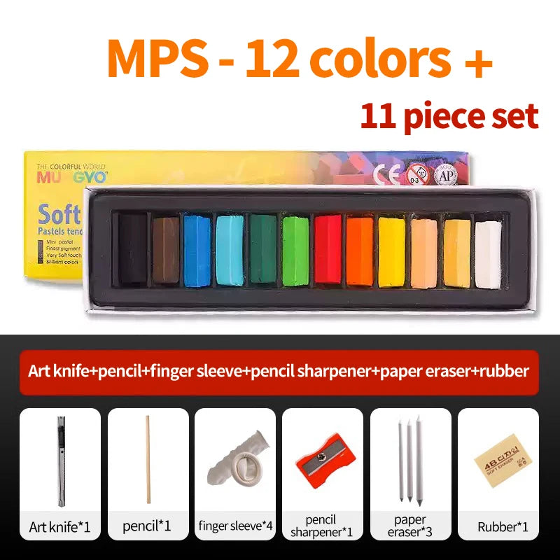 MUNGYO Soft Pastels – Non-Toxic Artist Chalks