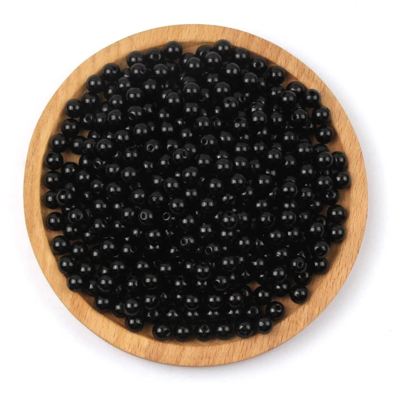 Acrylic Garment Pearl Beads – 3–30mm with Hole