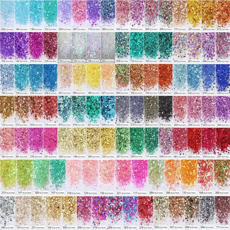 4-Bottle Gold Leaf Flakes &amp; Glitter Set