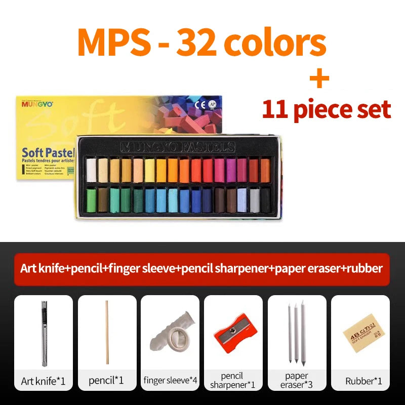 MUNGYO Soft Pastels – Non-Toxic Artist Chalks
