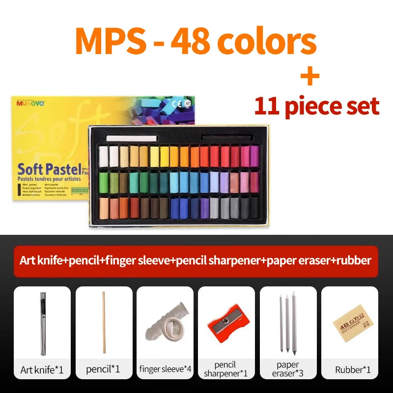 MUNGYO Soft Pastels – Non-Toxic Artist Chalks