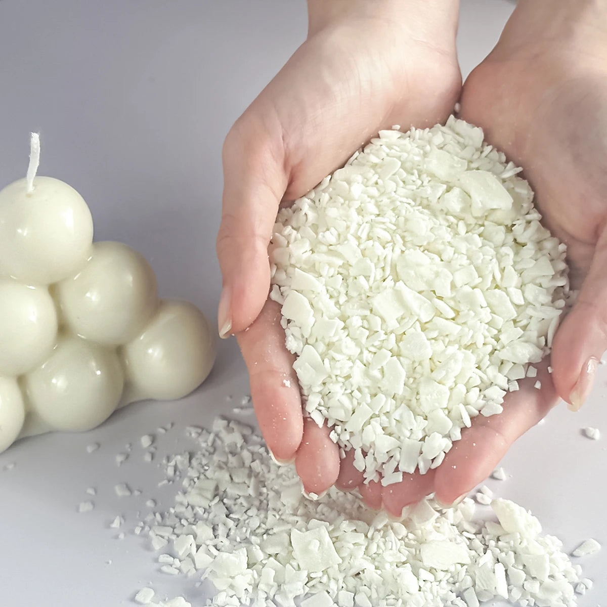 Pure Soy &amp; Paraffin Candle Wax (500g–1kg)