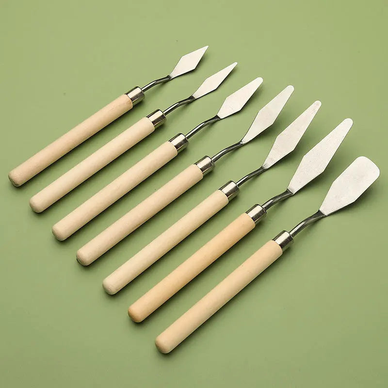 7-Piece Stainless Steel Painting Knife Set