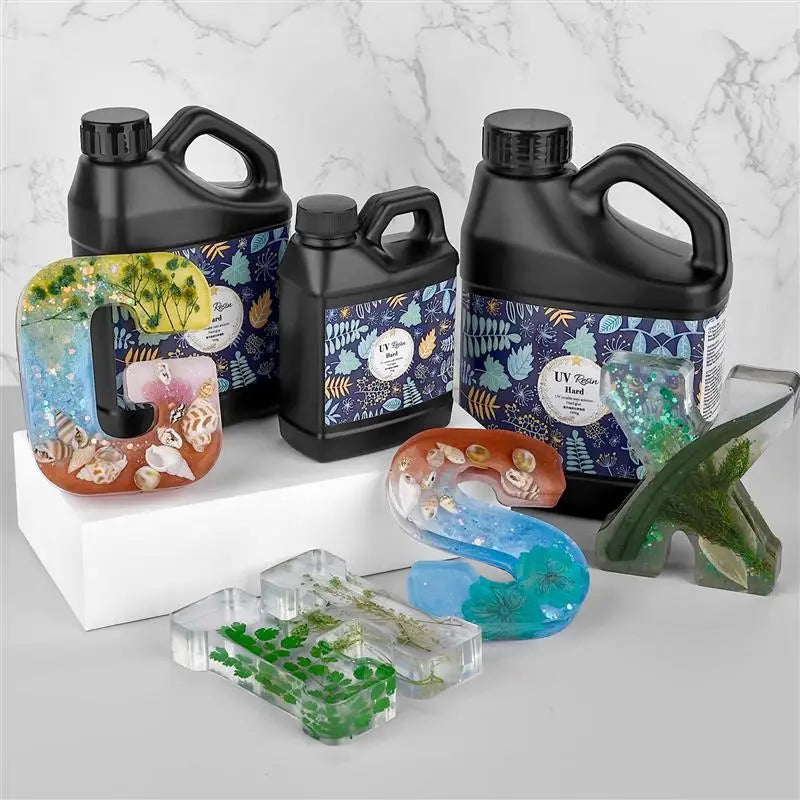 UV Resin Crystal Clear Hard Epoxy Kit – Solar Cure Transparent Resin for Jewelry