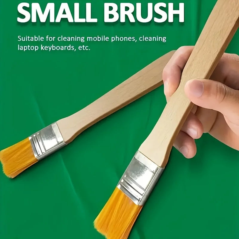 24/48/72pcs Nylon Paint Brush Set – Short Handle Art & Cleaning Brushes