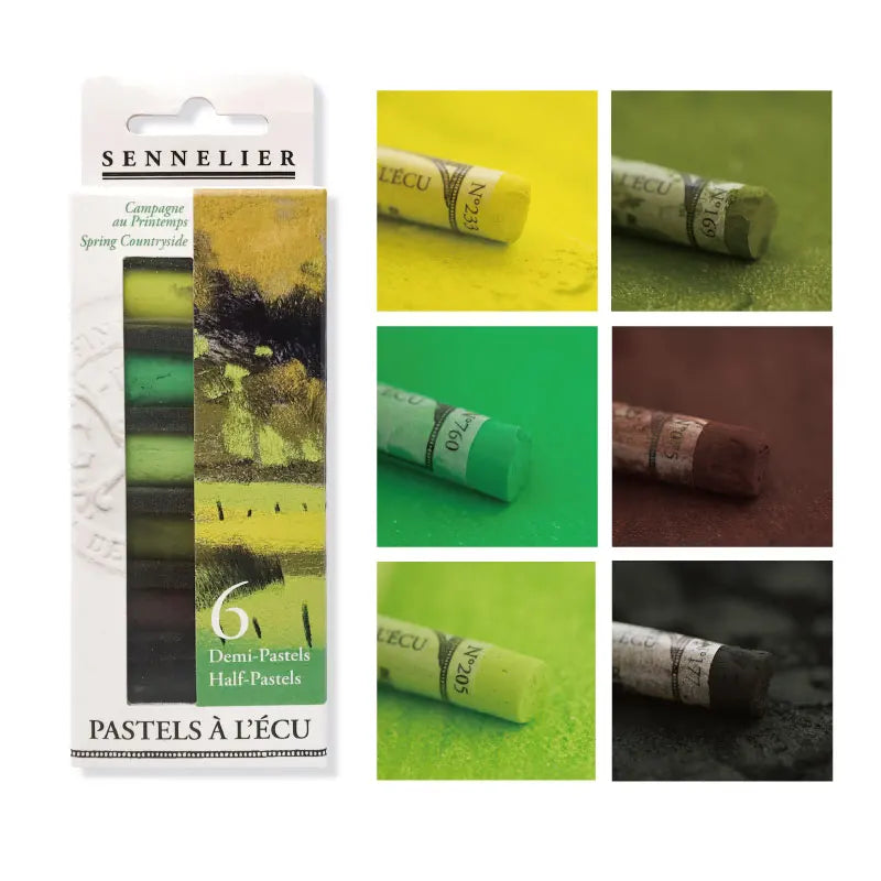 SENNELIER Soft Pastels – 6-Color Set for Sketching &amp; Art