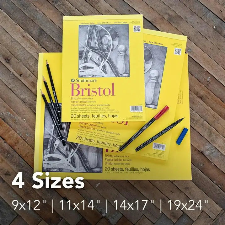 Strathmore 300 Series Bristol Pad – 19" x 24", 20 Sheets