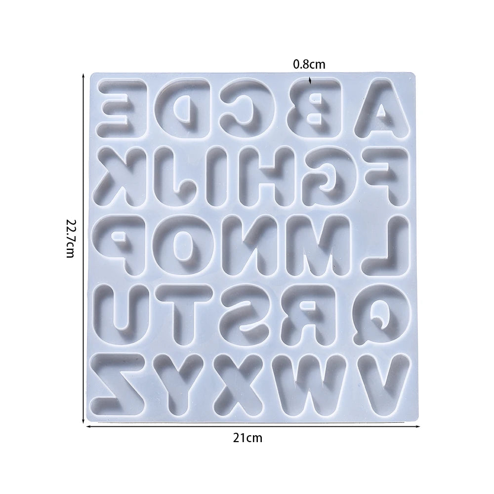 Alphabet & Number Epoxy Resin Mold – DIY Jewelry, Keychains & Crafts