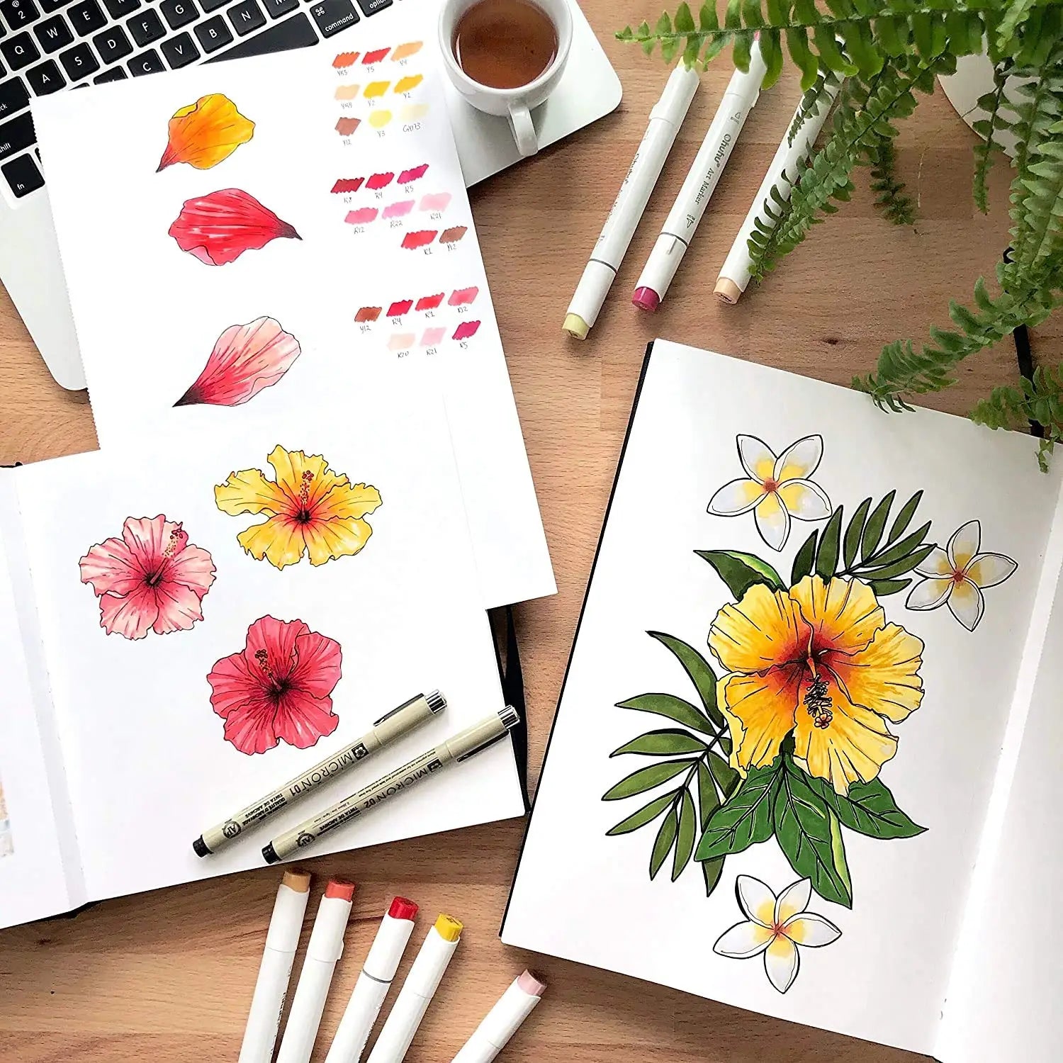 Ohuhu Marker Pad Sketchbook – Hardcover Drawing &amp; Painting Notebook