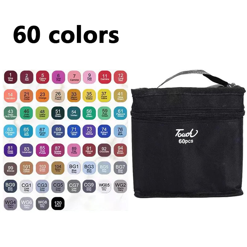 24–168 Color Brush Marker Pen Set – Manga &amp; Art Supplies