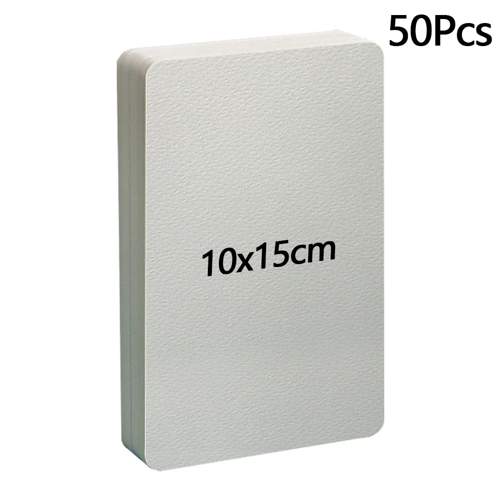 50pcs Blank Watercolor Paper Cards