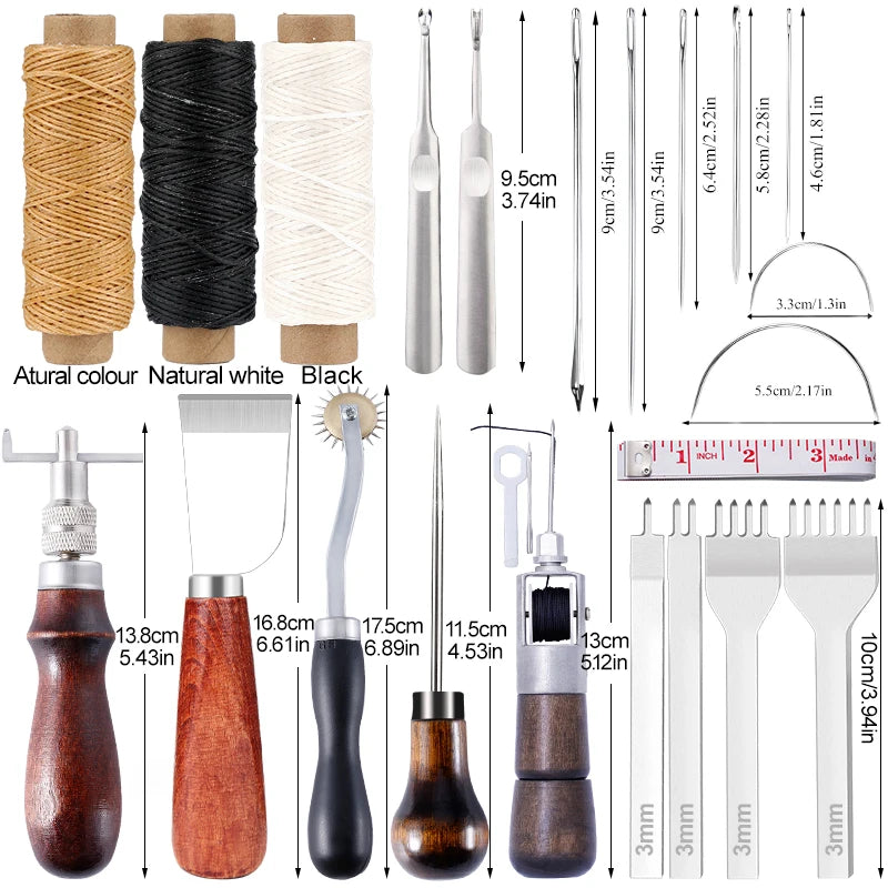 KRABALL Leather Craft & Stitching Tool Kit