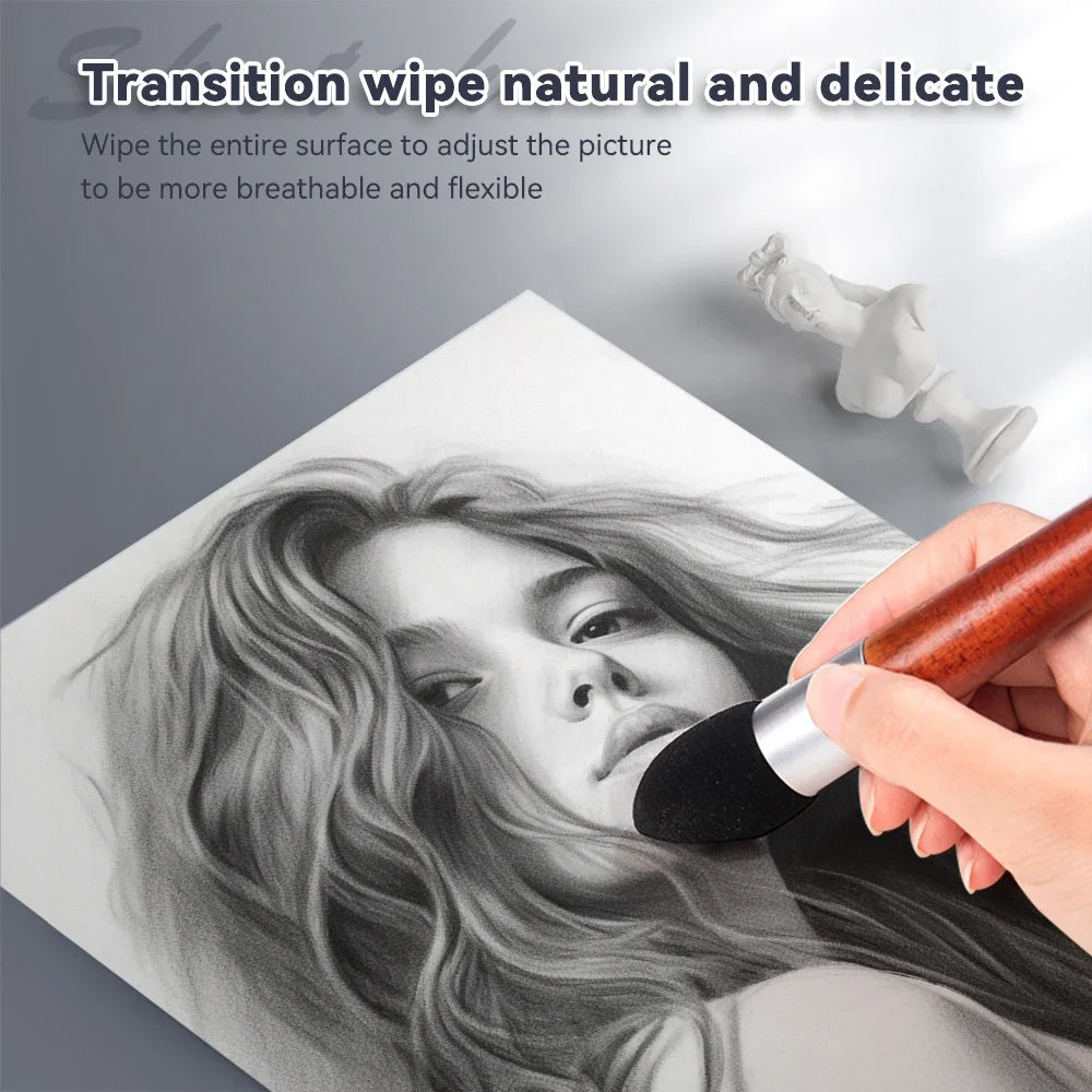 Washable Sketch Blending Sponge Brush Pen