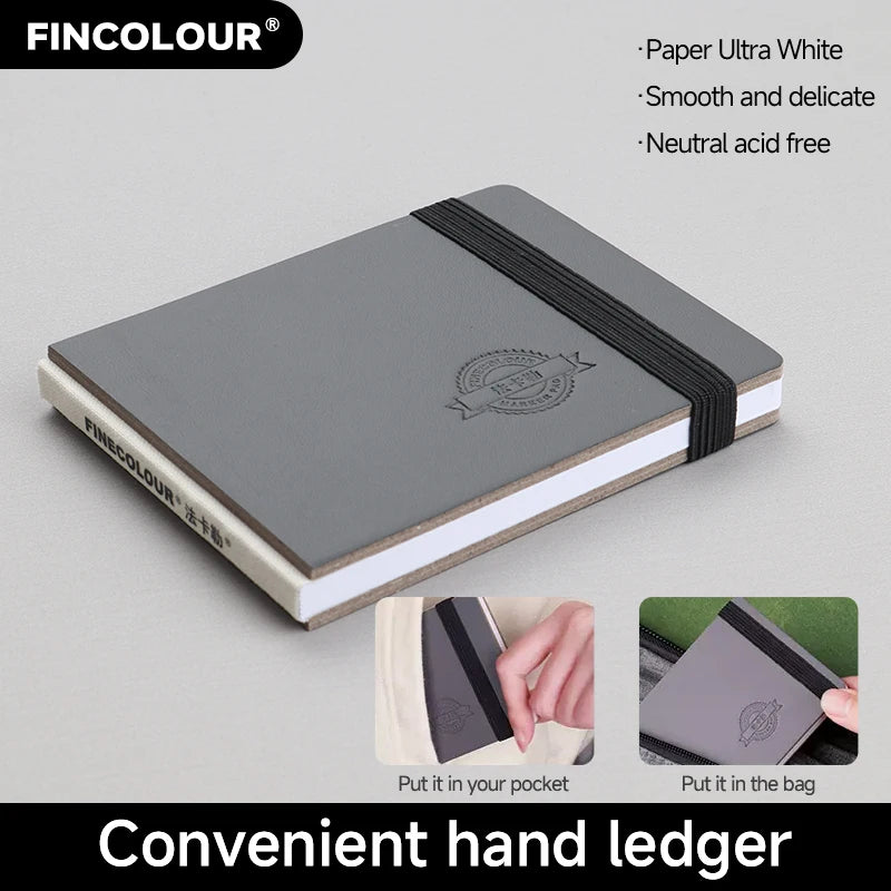 FINECOLOUR Mini Watercolor Journal – 80×100mm, 200gsm, 26 Pages