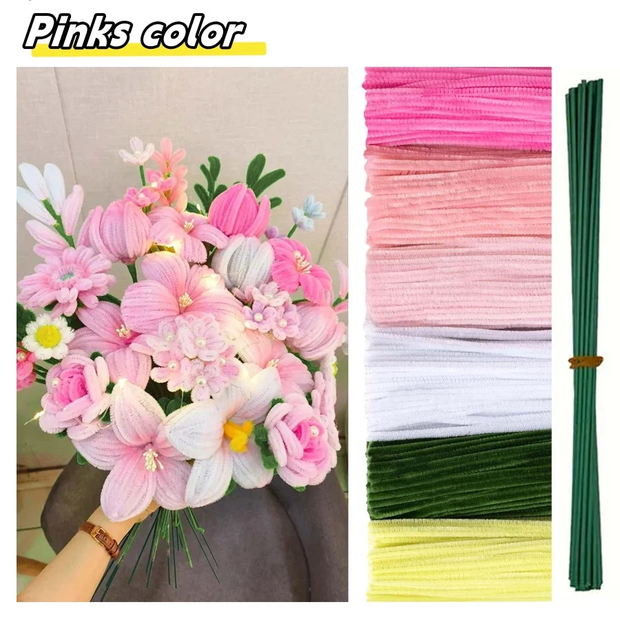500/600pcs 12" Pipe Cleaners Chenille Stems