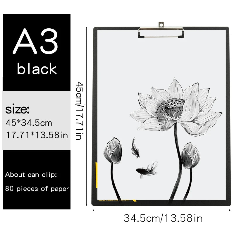 A3 Waterproof Sketch Clipboard Drawing Board