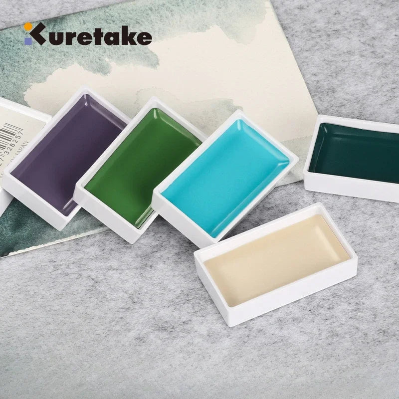 Kuretake GANSAI TAMBI Solid Watercolor Set (Nuance Colors)