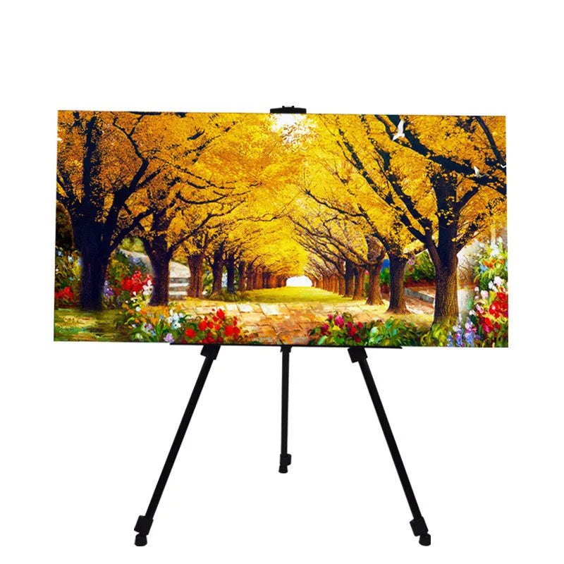 Portable Adjustable Metal Easel – Foldable Travel Stand with Bag
