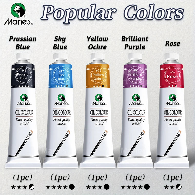 Marie’s Professional Oil Paint Set (5 × 50ml)