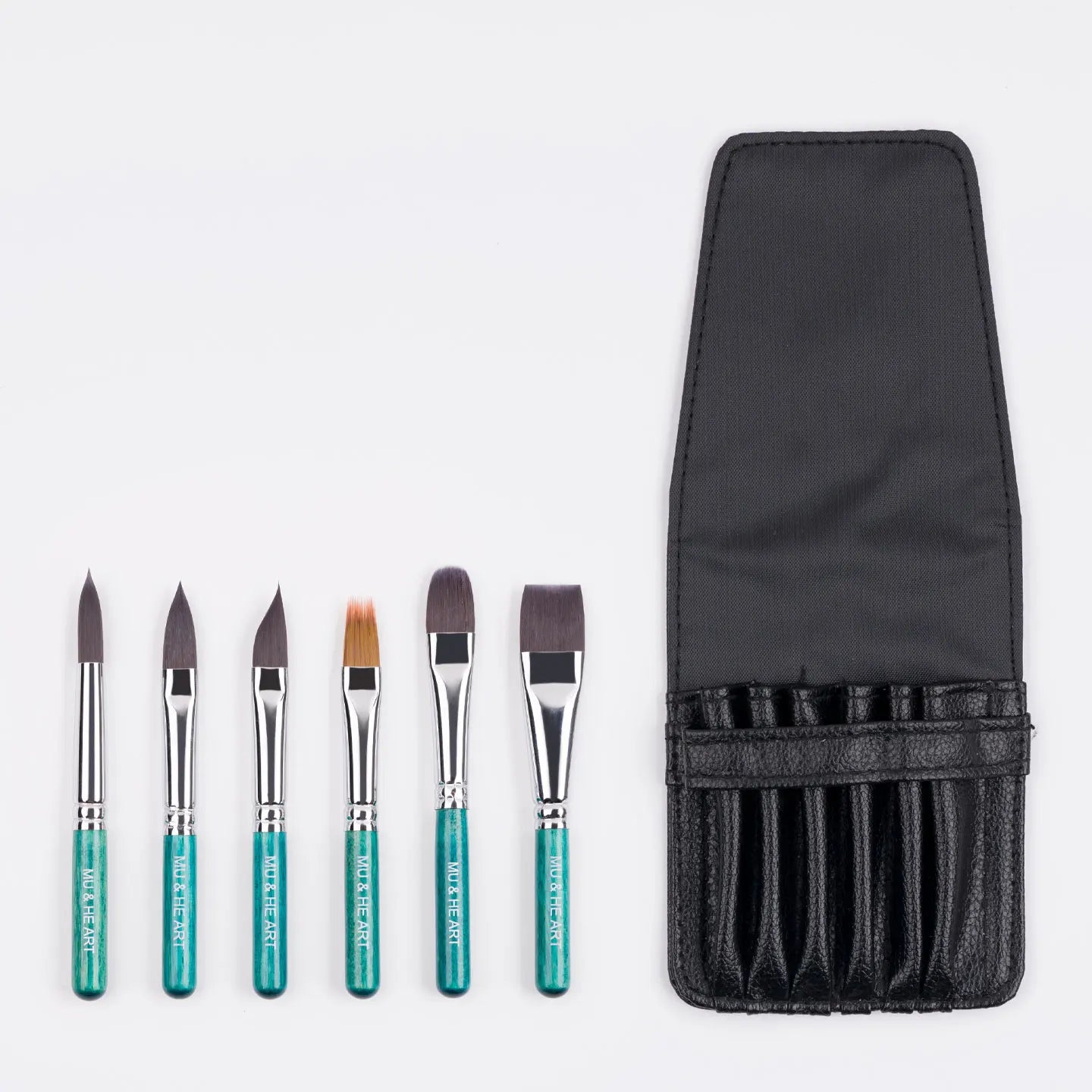 Mini Watercolor Artist Brush Set with PU Pouch
