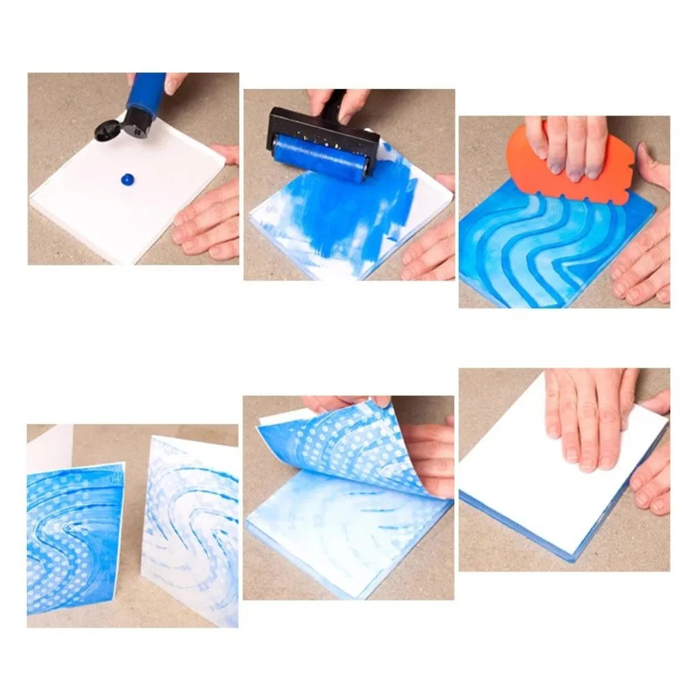 Transparent Gel Printing Plate – Reusable Silicone Monoprinting Plate