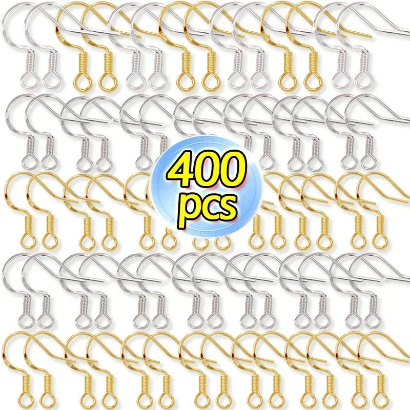 Stainless Steel Earring Hooks – 100/500pcs