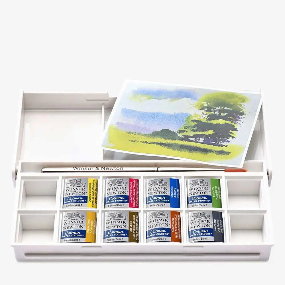 Winsor &amp; Newton Cotman Metallic Watercolor Set (6 × 8ml)
