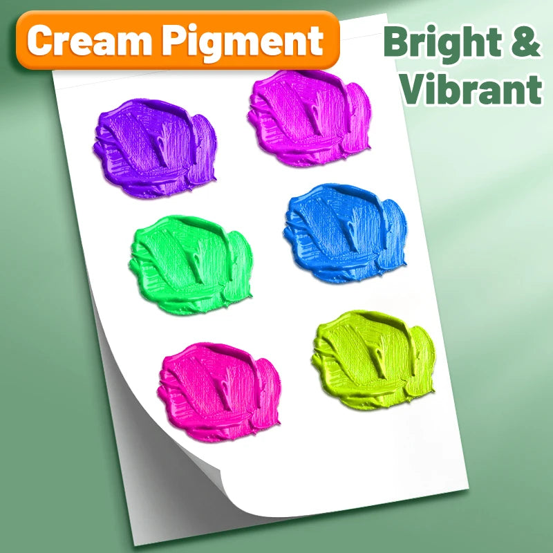 Acrylic Paint Set – 12/18/24 Colors, 5ml Tubes