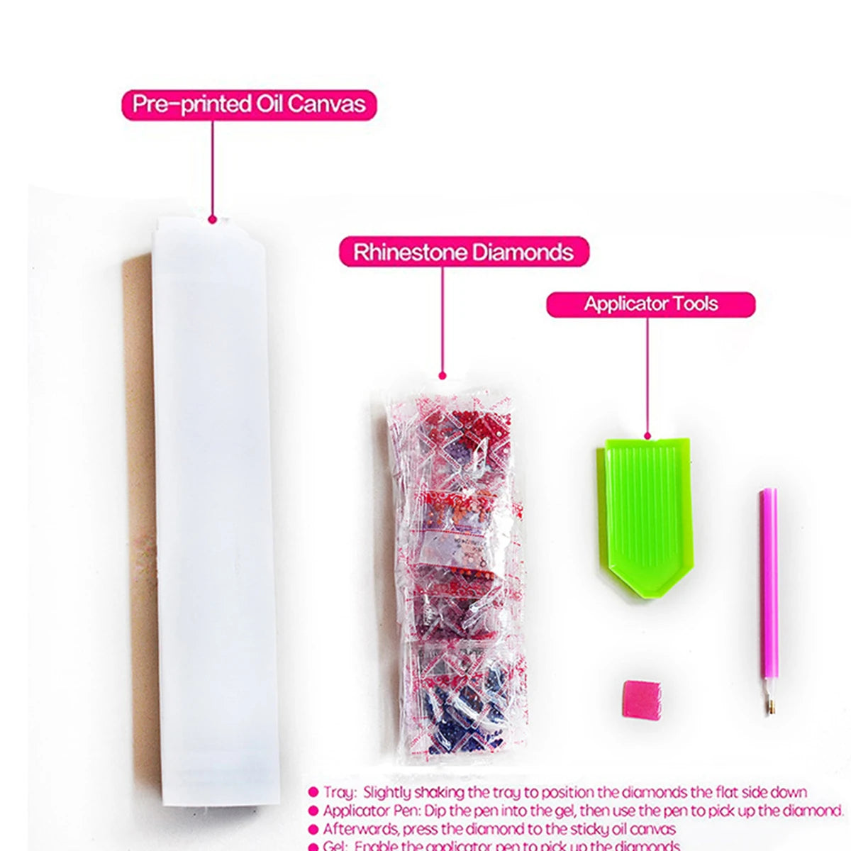 DIY Diamond Painting Kit Full Round (20×20 cm)