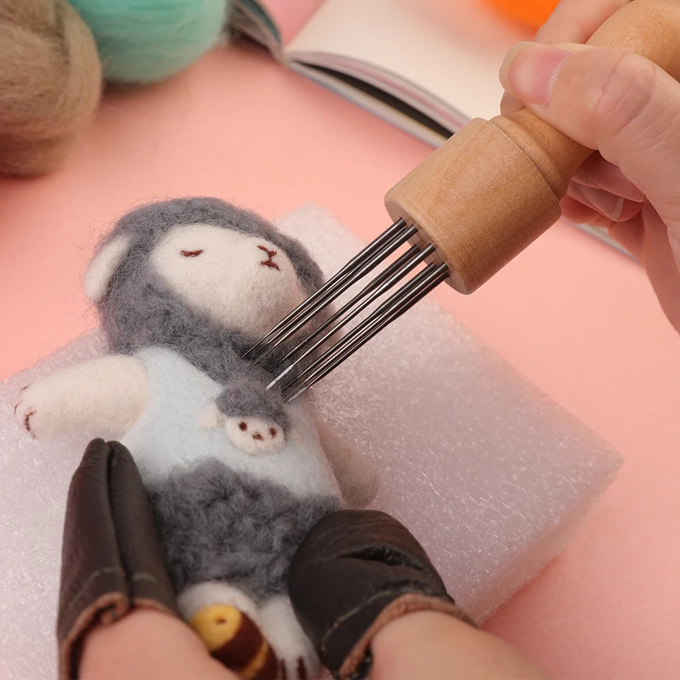 MIUSIE Needle Felting Tool Kit with Wood Handle