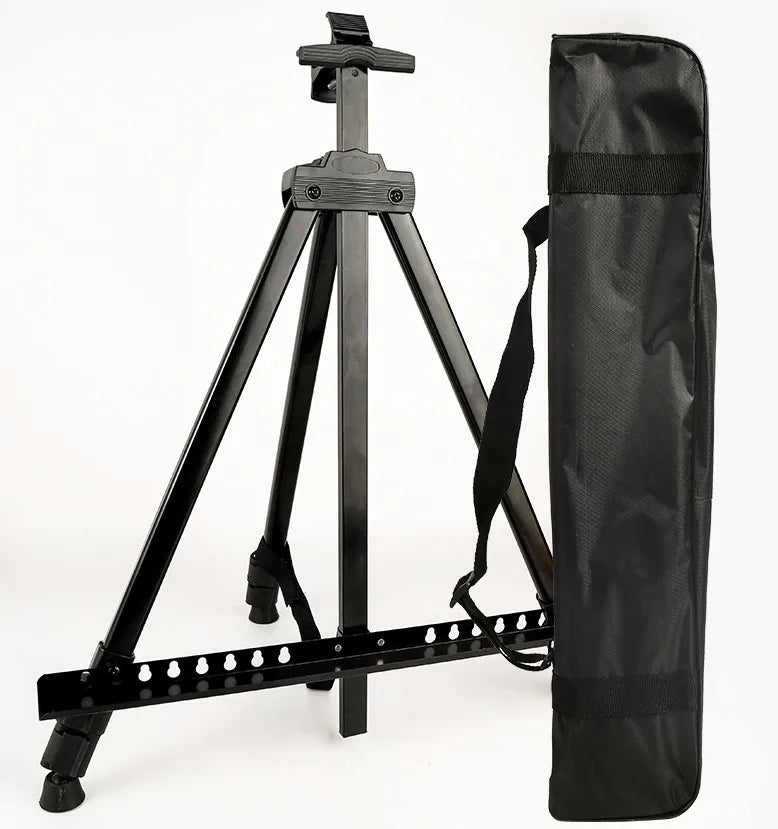 Portable Adjustable Metal Easel – Foldable Travel Stand with Bag