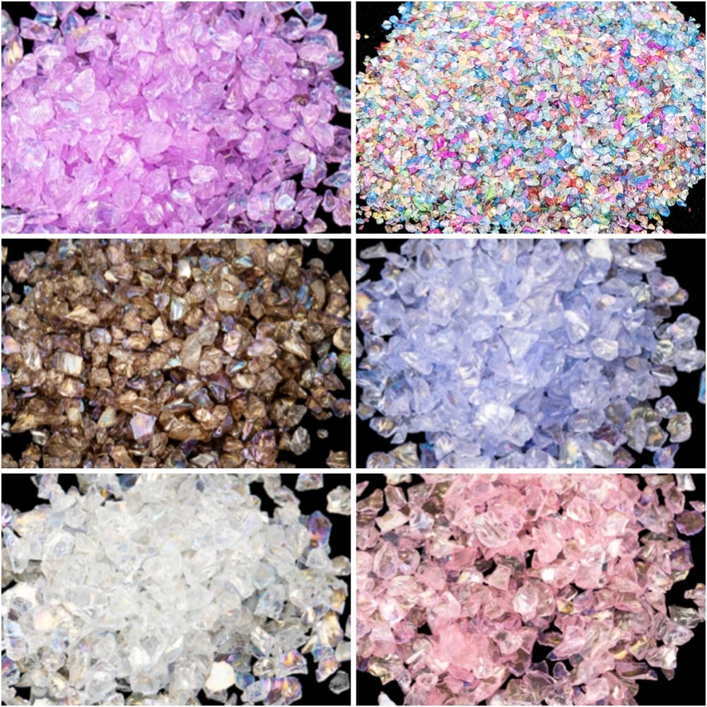 Irregular Crushed Glass Stones for Resin Art (20g)