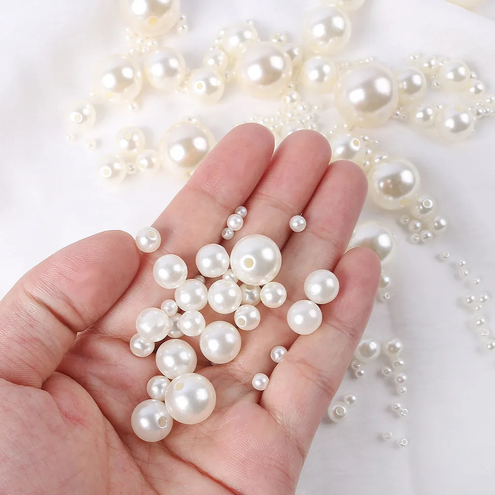 500pcs Imitation Pearl Beads – 3/4/6/8/10mm