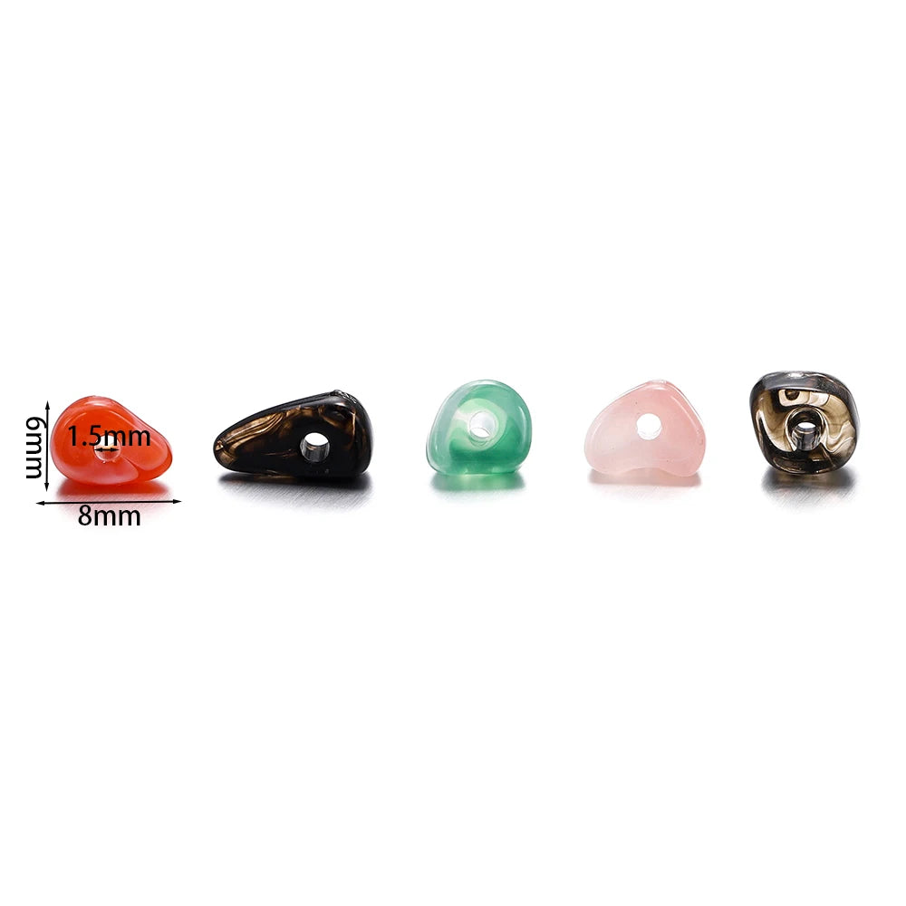 50/100pcs 5-8mm Irregular Acrylic Stone Beads