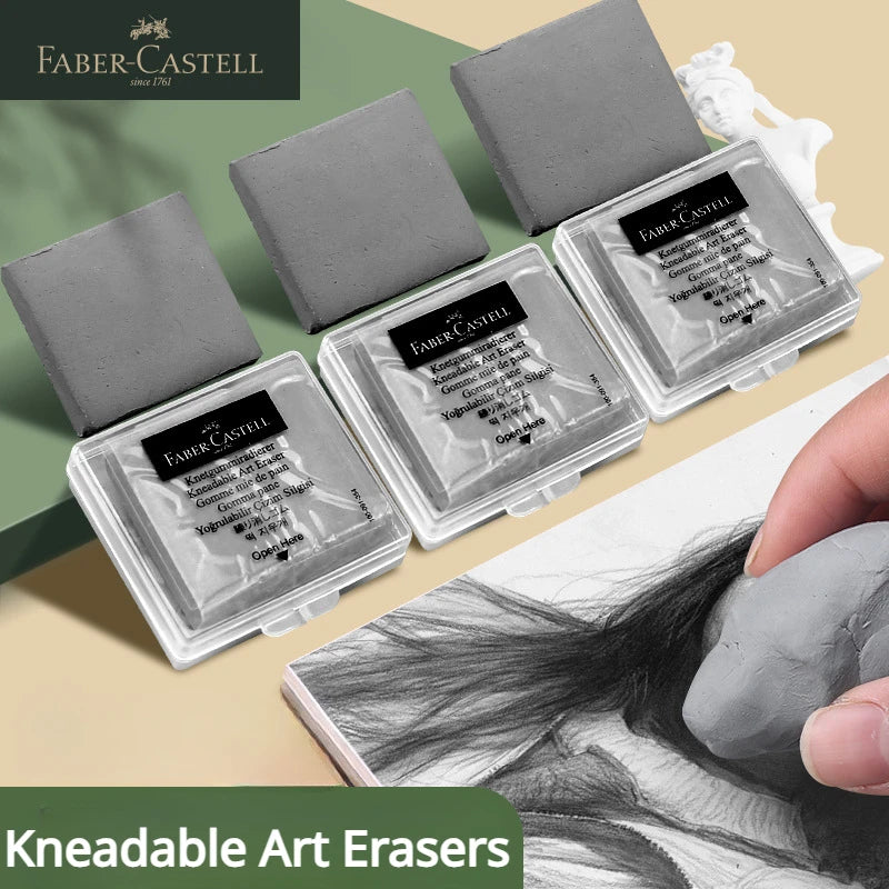 Faber-Castell Kneaded Eraser – Gray, in Storage Box