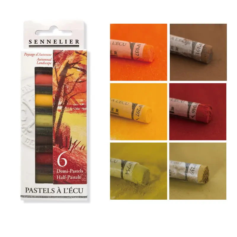 SENNELIER Soft Pastels – 6-Color Set for Sketching &amp; Art