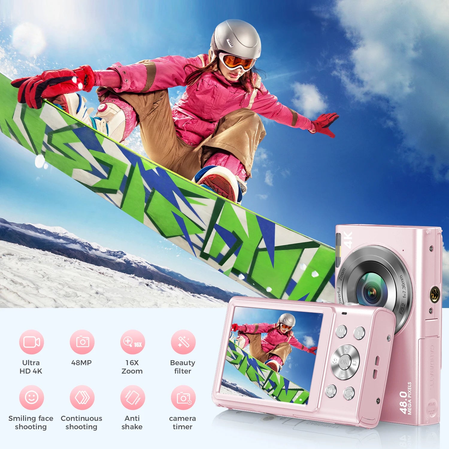 4K Autofocus Digital Vlogging Camera (48MP)