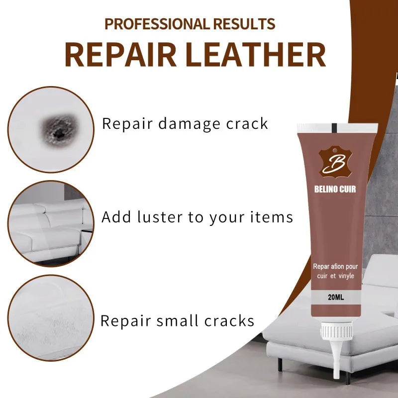 20ml Leather Repair Gel – Scratch &amp; Crack Fix for Sofa, Car Seats, Accessories