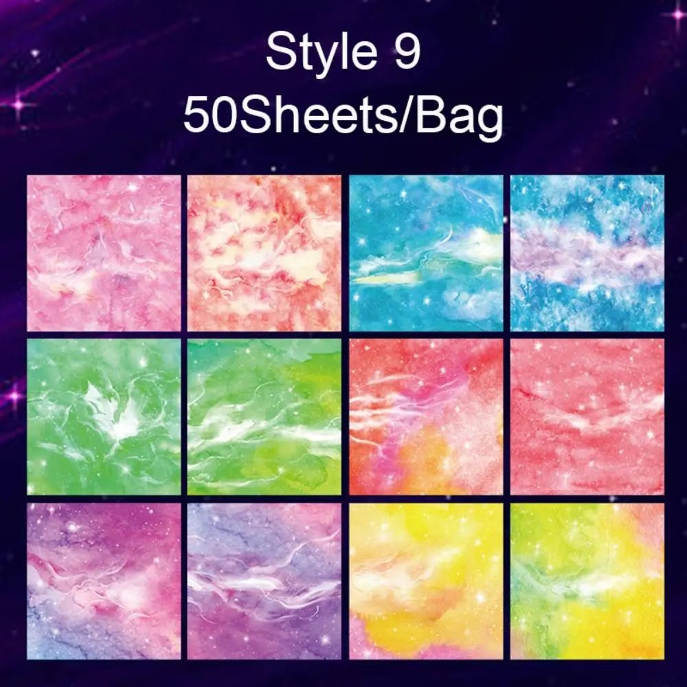 Square Star Sky Constellations Origami Paper – Double-sided