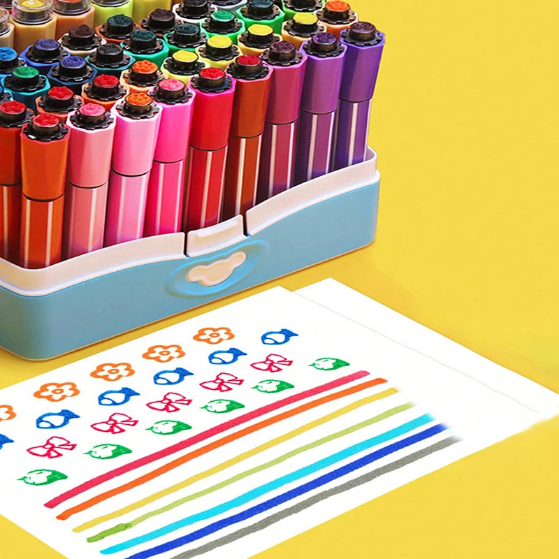 Bview 12/24 Colors Washable Watercolor Paint Pens