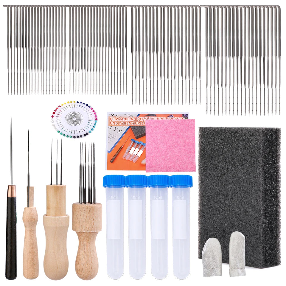 MIUSIE Needle Felting Tool Kit with Wood Handle
