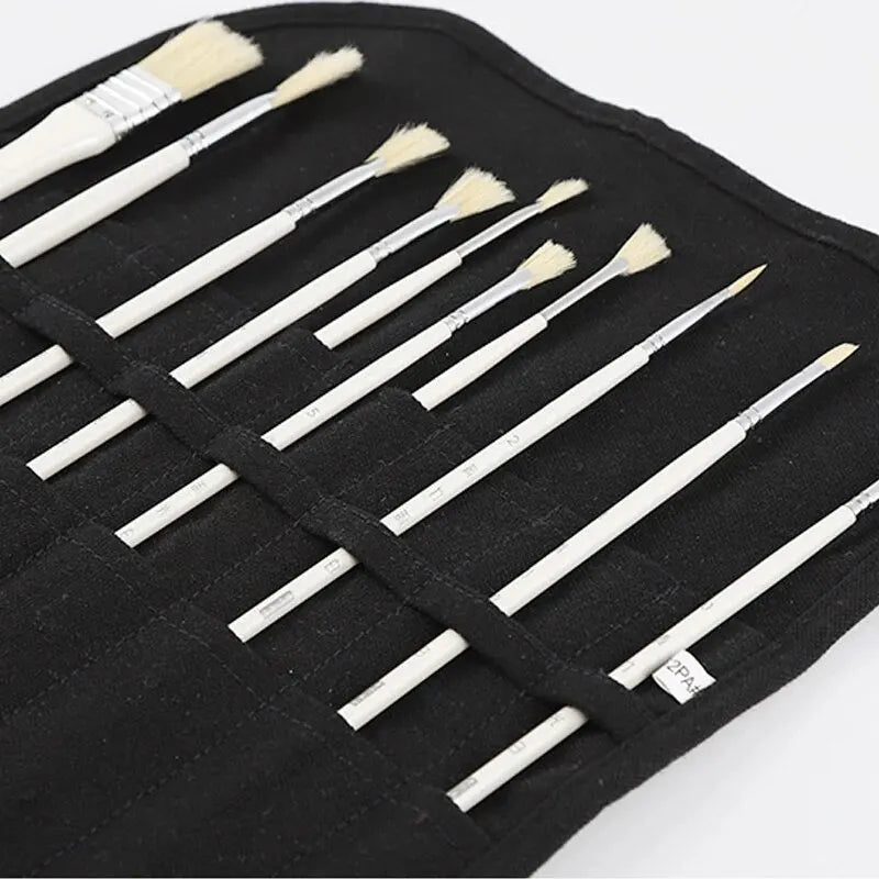 22-Slot Roll-Up Brush &amp; Pen Storage Bag