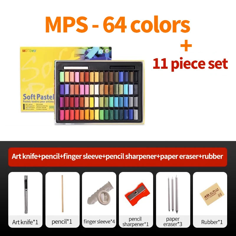 MUNGYO Soft Pastels – Non-Toxic Artist Chalks