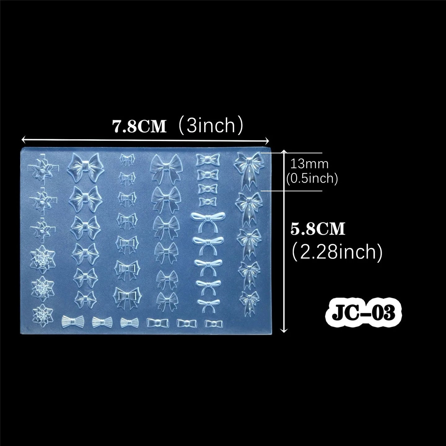 SNASAN Silicone Mold for Nail Art &amp; Crafts