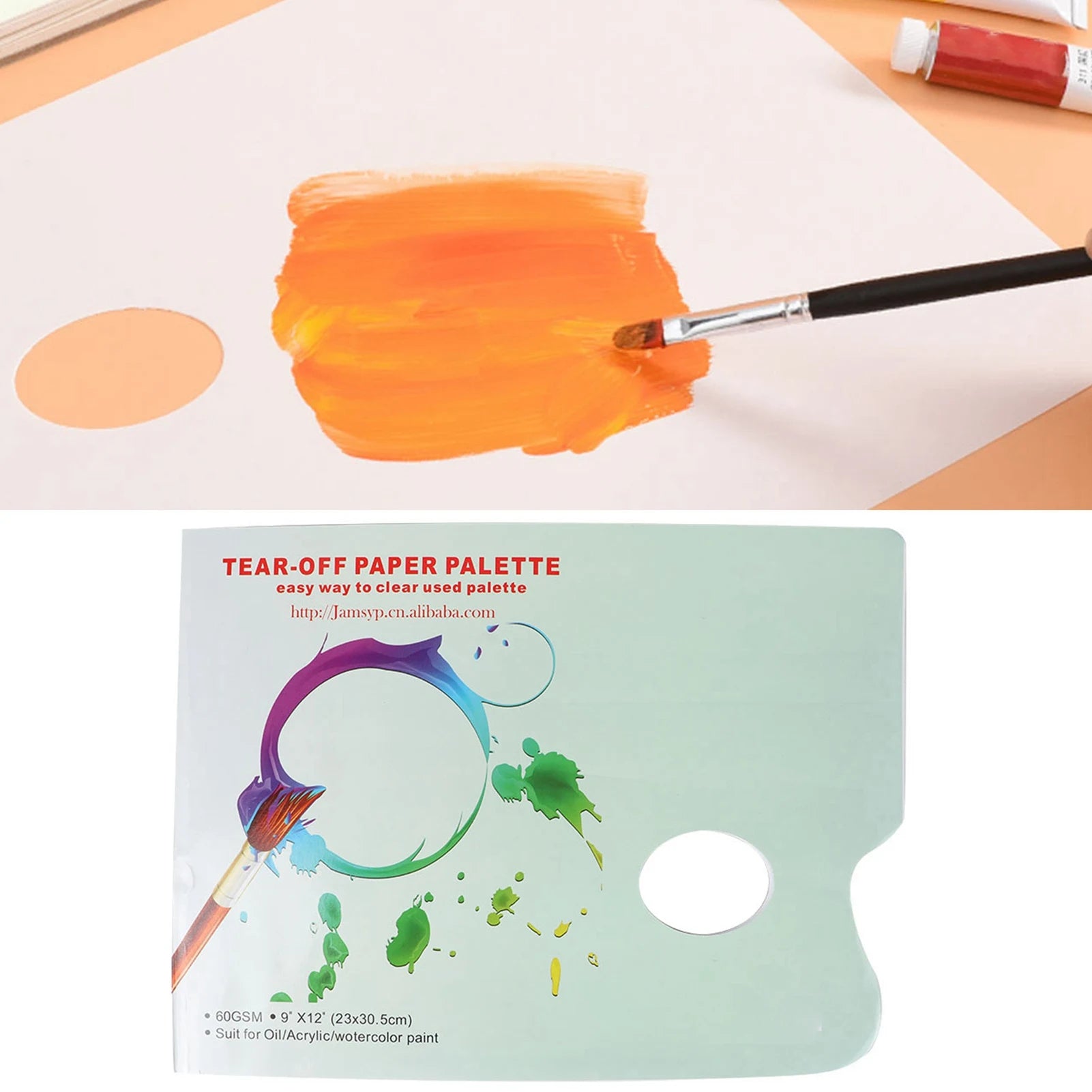 A4 Tear-Off Paper Palette 30 Sheets for Artists