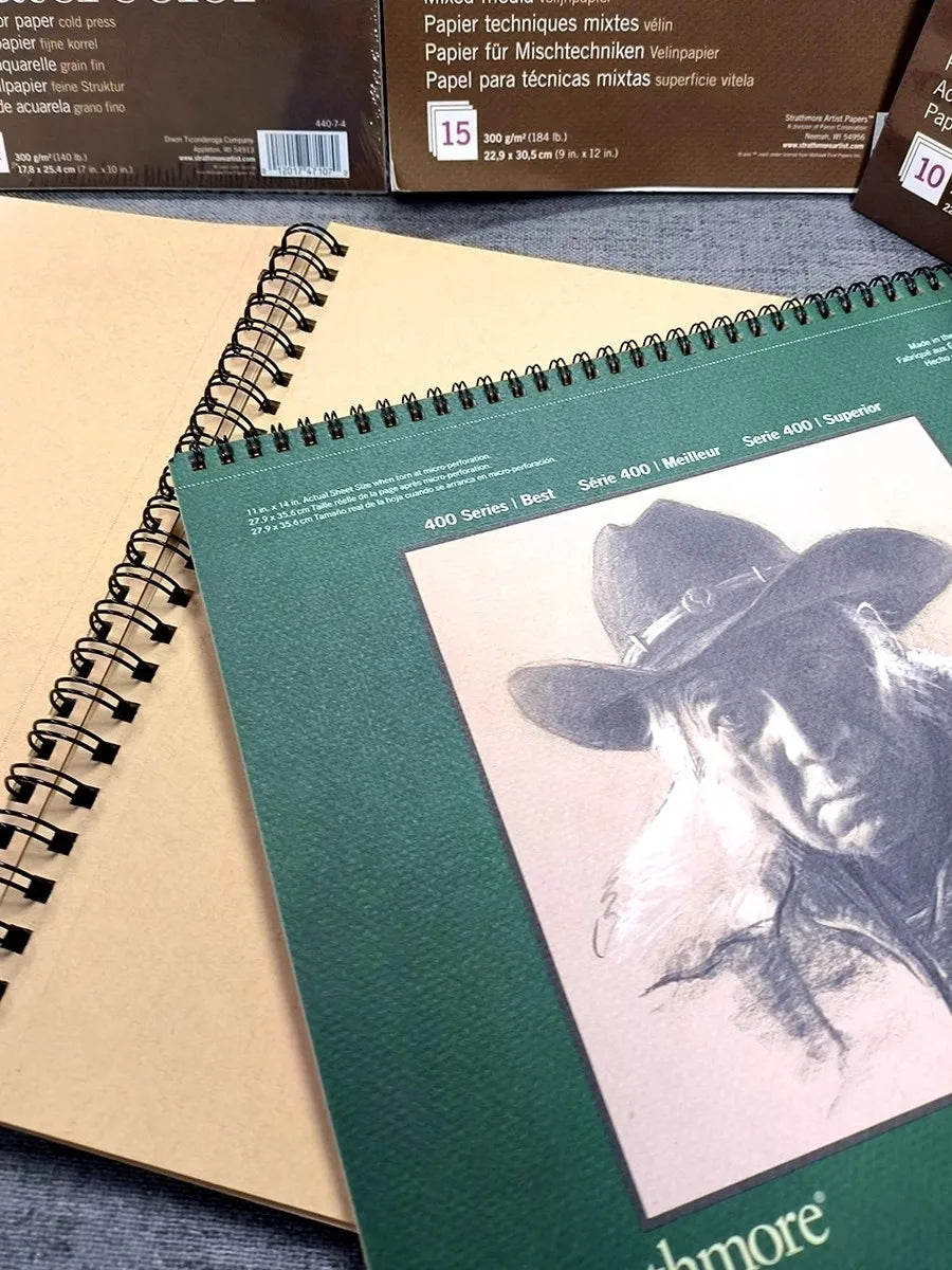 Strathmore 400 Toned Sketchbook – Warm Brown &amp; Cold Gray, 300gsm